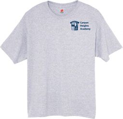 Youth Hanes 50/50 Cotton/Poly T-Shirt, Ash